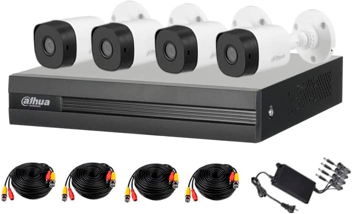 Camaras de vigilancia Dahua Kit de 4 Canales 2 Megapixeles