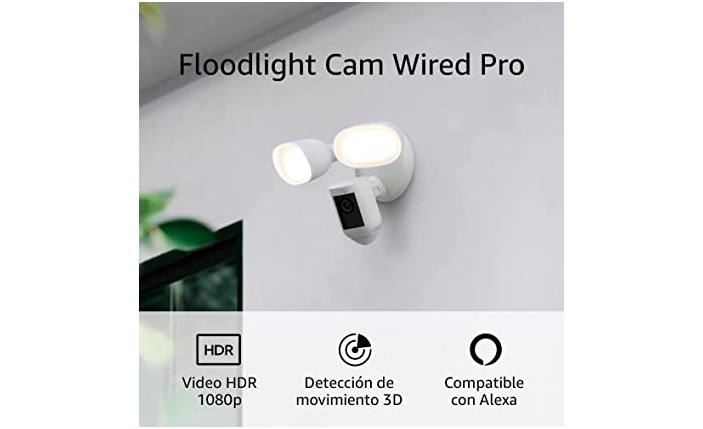 Cámaras de vigilancia Ring Floodlight Cam Wired Pro