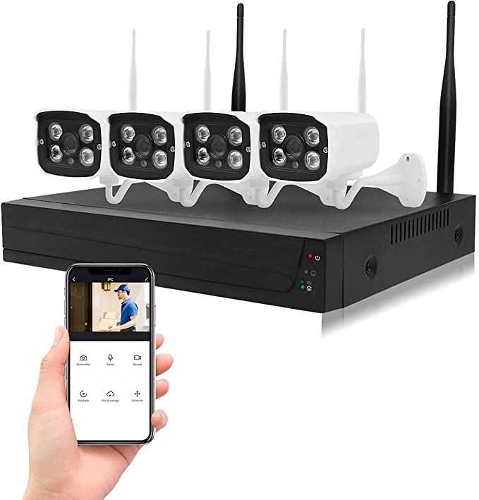 NGTeco Kit Cámaras de Seguridad WiFi HD 1080p